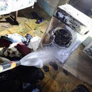 Brand einer Waschmaschine